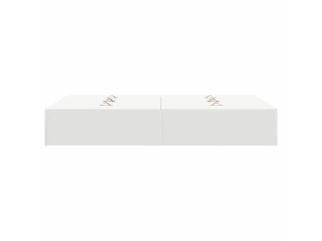 Cadre de lit avec rangement avec stockage Blanc 120 x 200 cm
