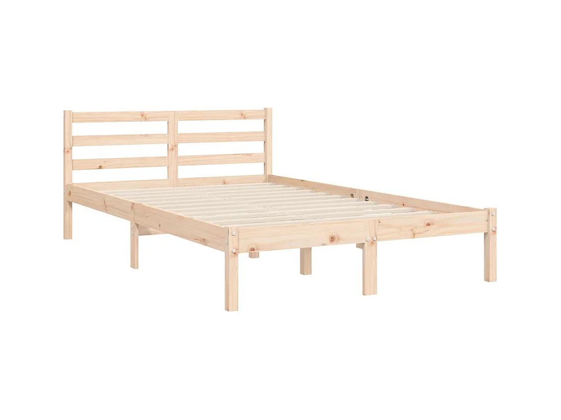 Cadre de lit sans matelas 120x200 cm bois massif