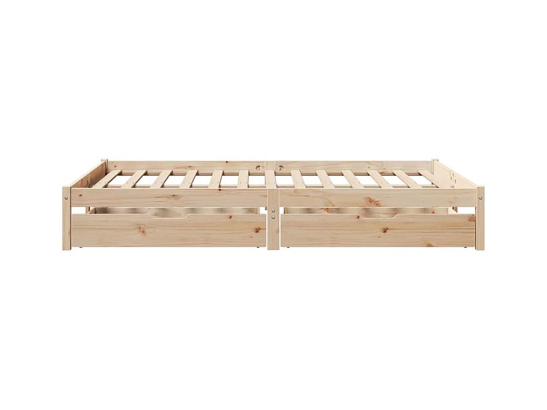 Cadre de lit sans matelas 120x200 cm bois de pin massif