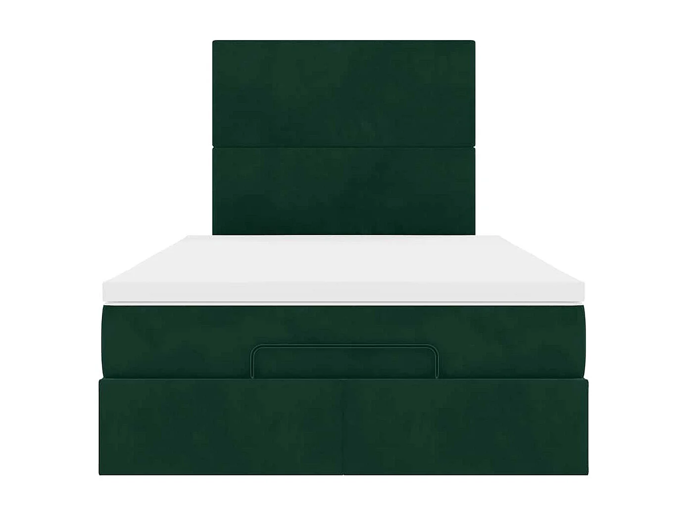 Struttura Letto Pouf con Materassi 120x200 cm Velluto