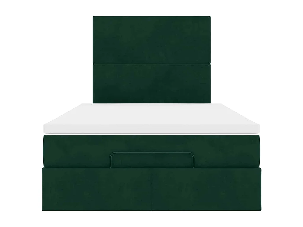 Ottoman bed met matrassen en LED's 120x200cm fluweel