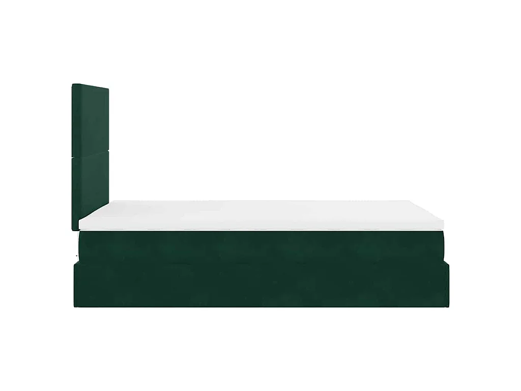 Ottoman bed met matrassen en LED's 120x200cm fluweel