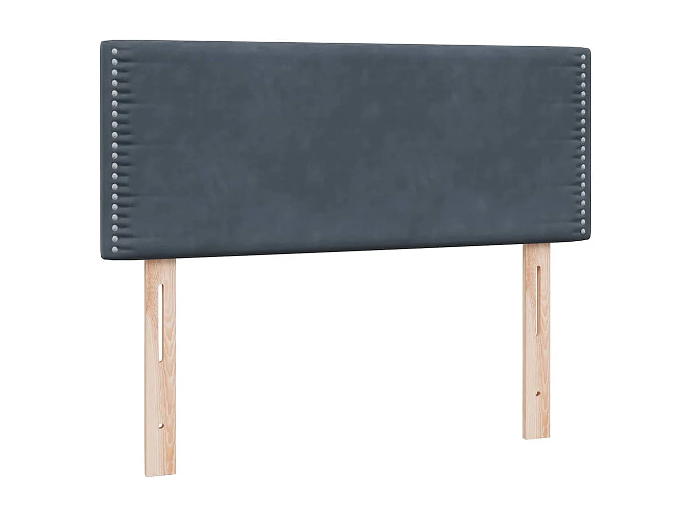 Boxspringbett mit Matratze & LED Dunkelgrau 120x210 cm Samt