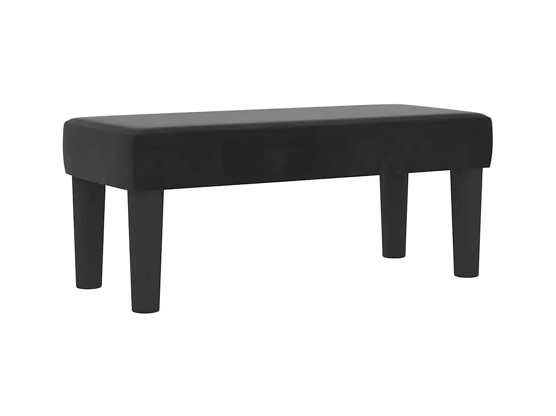 Boxspring bed met matras Zwart 100 x 200 cm Fluweel