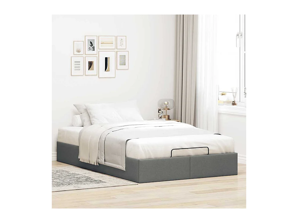Struttura Letto Pouf senza Materasso 80x200 cm in Tessuto