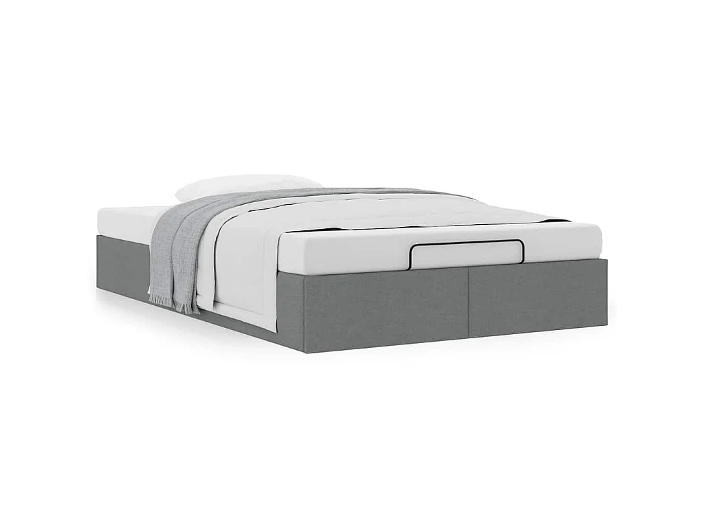 Bedframe zonder matras 120x190 cm stof donkergrijs