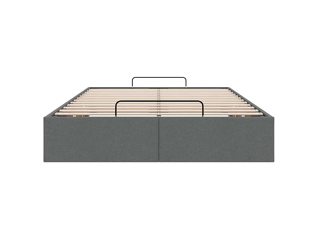 Bedframe zonder matras 120x190 cm stof donkergrijs