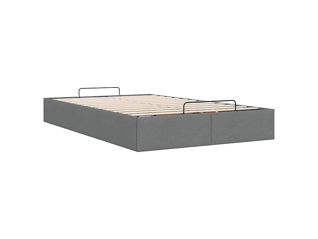 Bedframe zonder matras 120x190 cm stof donkergrijs