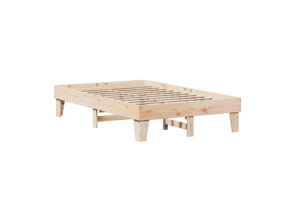 Cadre de lit sans matelas 120x200 cm bois de pin massif