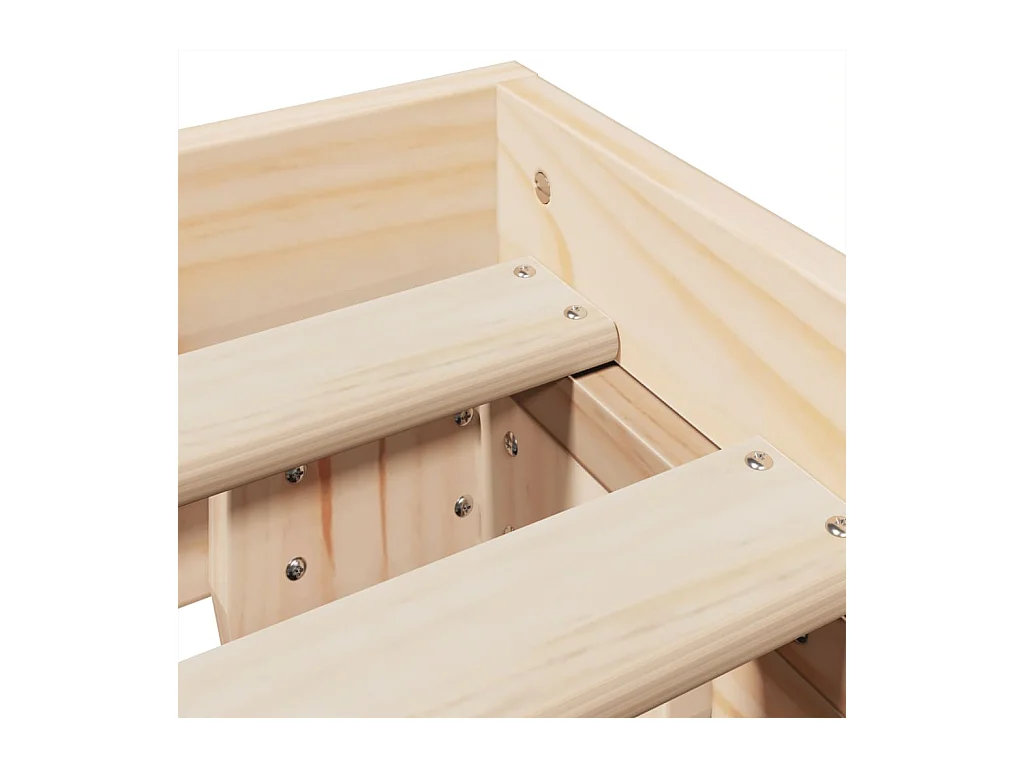 Cadre de lit sans matelas 120x200 cm bois de pin massif