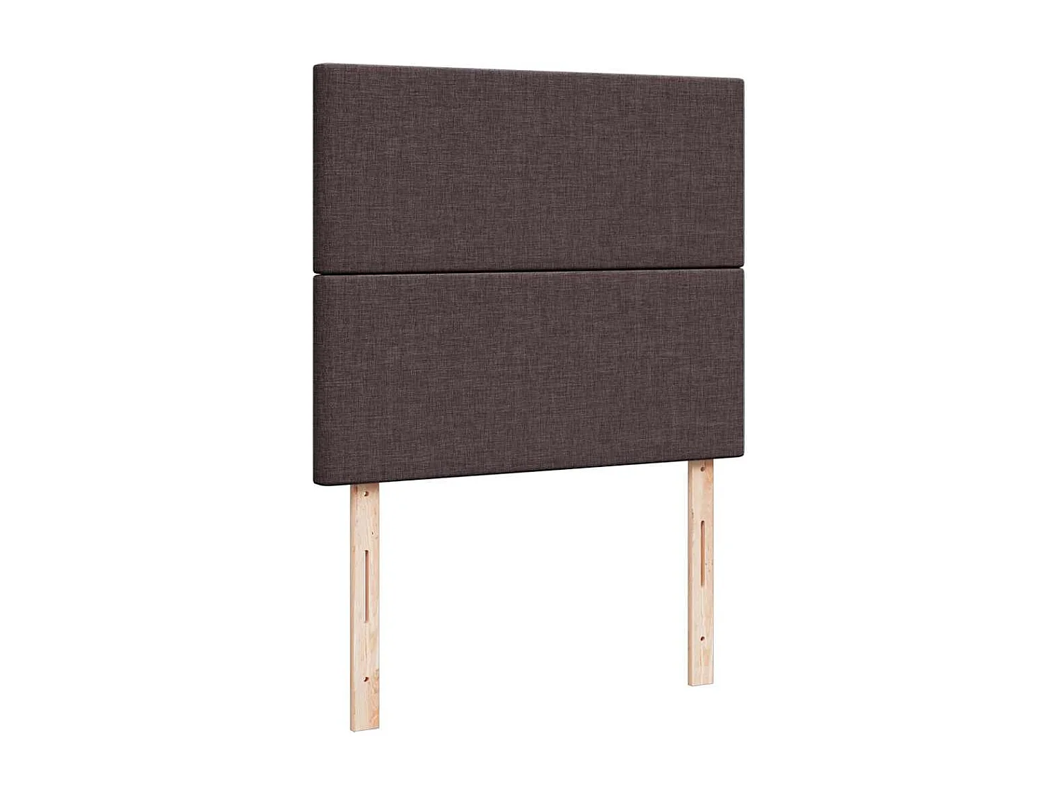 Boxspringbett mit Matratze Dunkelbraun 120x190 cm Stoff