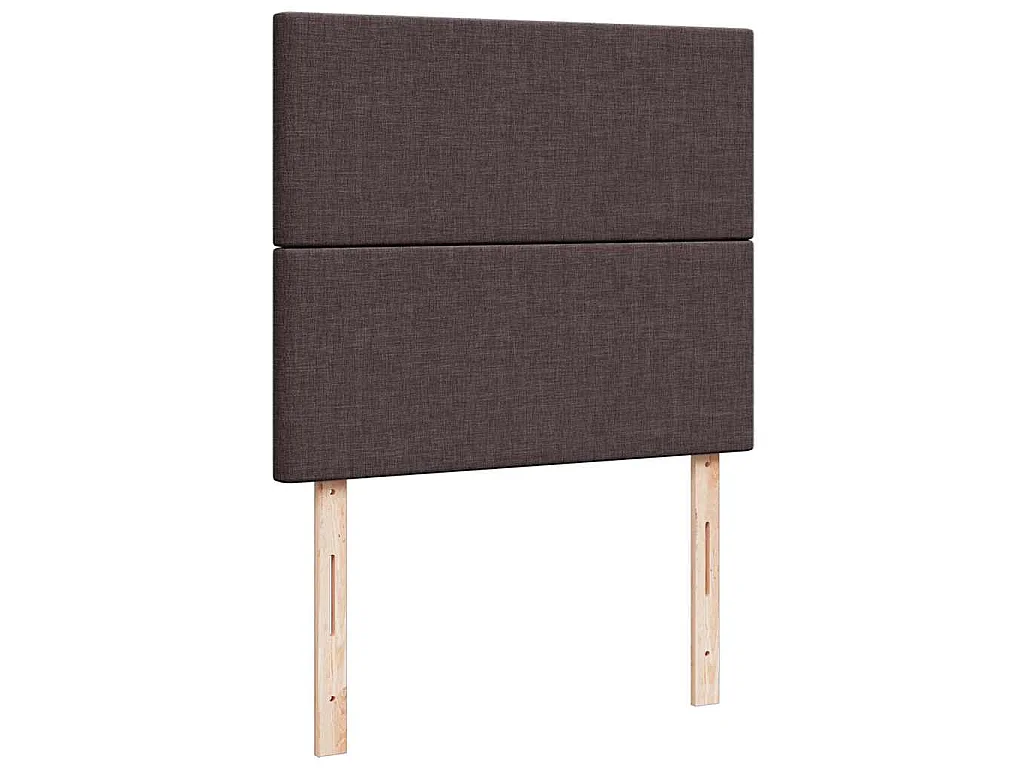 Boxspringbett mit Matratze Dunkelbraun 120x190 cm Stoff