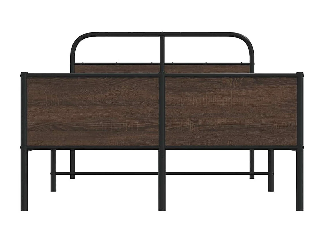 Cadre de lit sans matelas 120x200 cm chêne marron