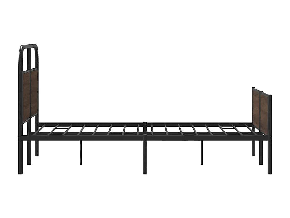 Cadre de lit sans matelas 120x200 cm chêne marron