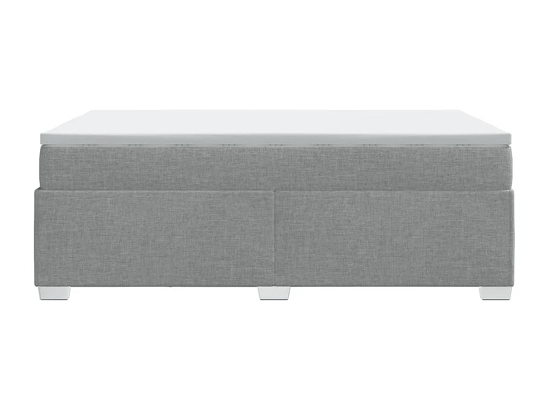 Sommier à lattes de lit avec matelas Gris clair 120x200cm Tissu