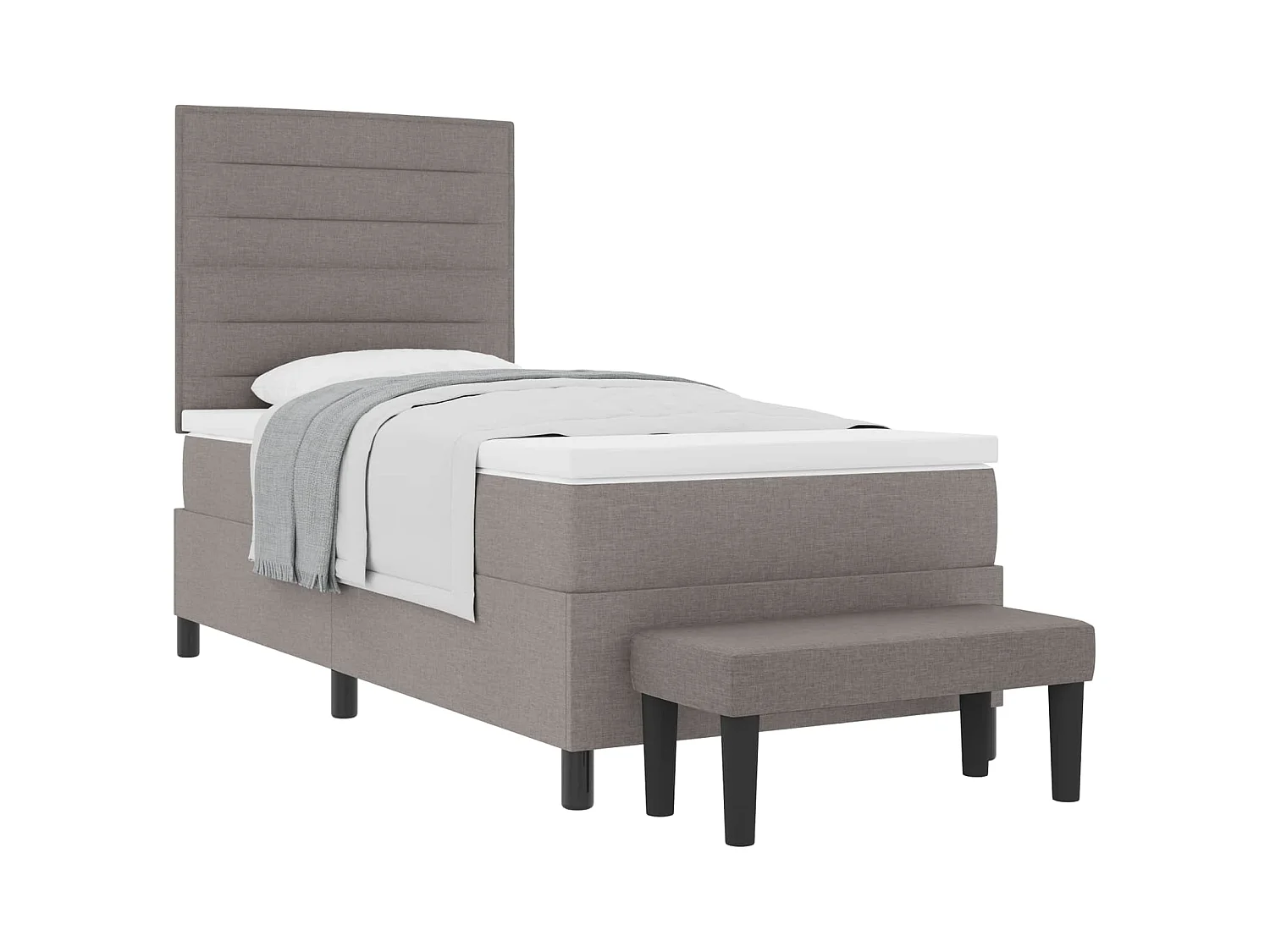 Letto a molle con testiera Talpa 100 x 200 cm Tessuto