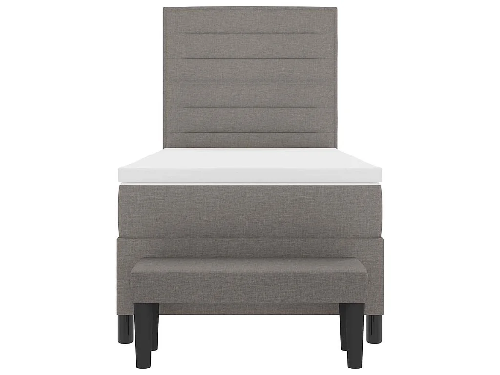 Letto a molle con testiera Talpa 100 x 200 cm Tessuto