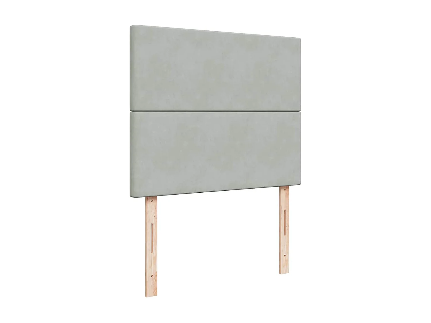 Boxspringbett mit Matratze Hellgrau 120x190 cm Samt