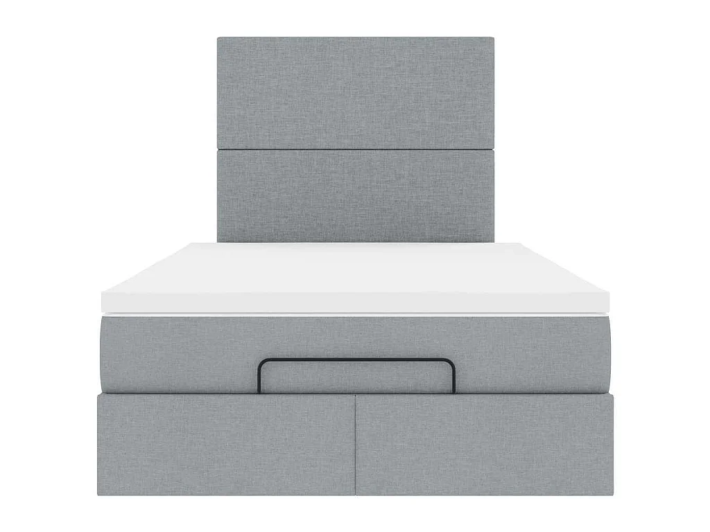 Struttura Letto Pouf con Materasso 120x190 cm in Tessuto