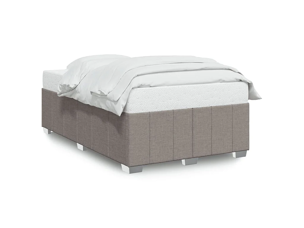 Bettgestell ohne Matratze Taupe 120x190 cm Stoff