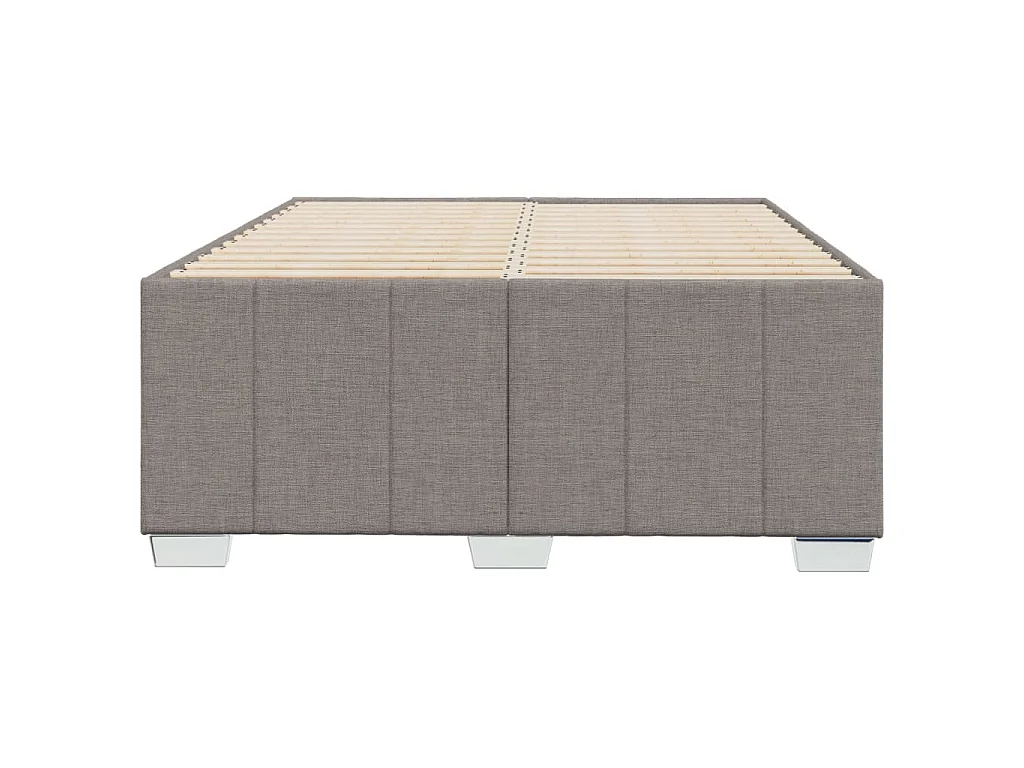 Bettgestell ohne Matratze Taupe 120x190 cm Stoff