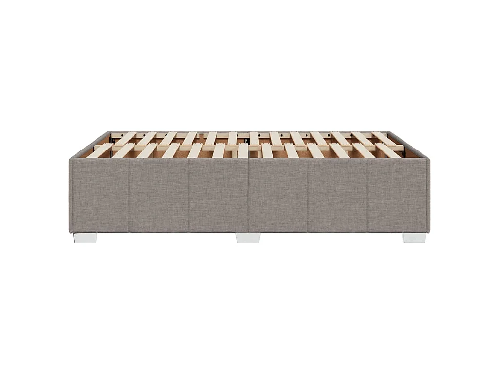 Bettgestell ohne Matratze Taupe 120x190 cm Stoff
