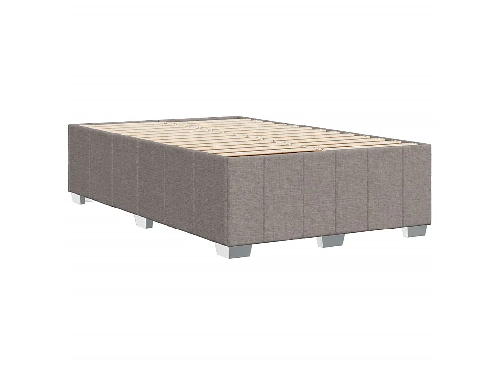 Bettgestell ohne Matratze Taupe 120x190 cm Stoff
