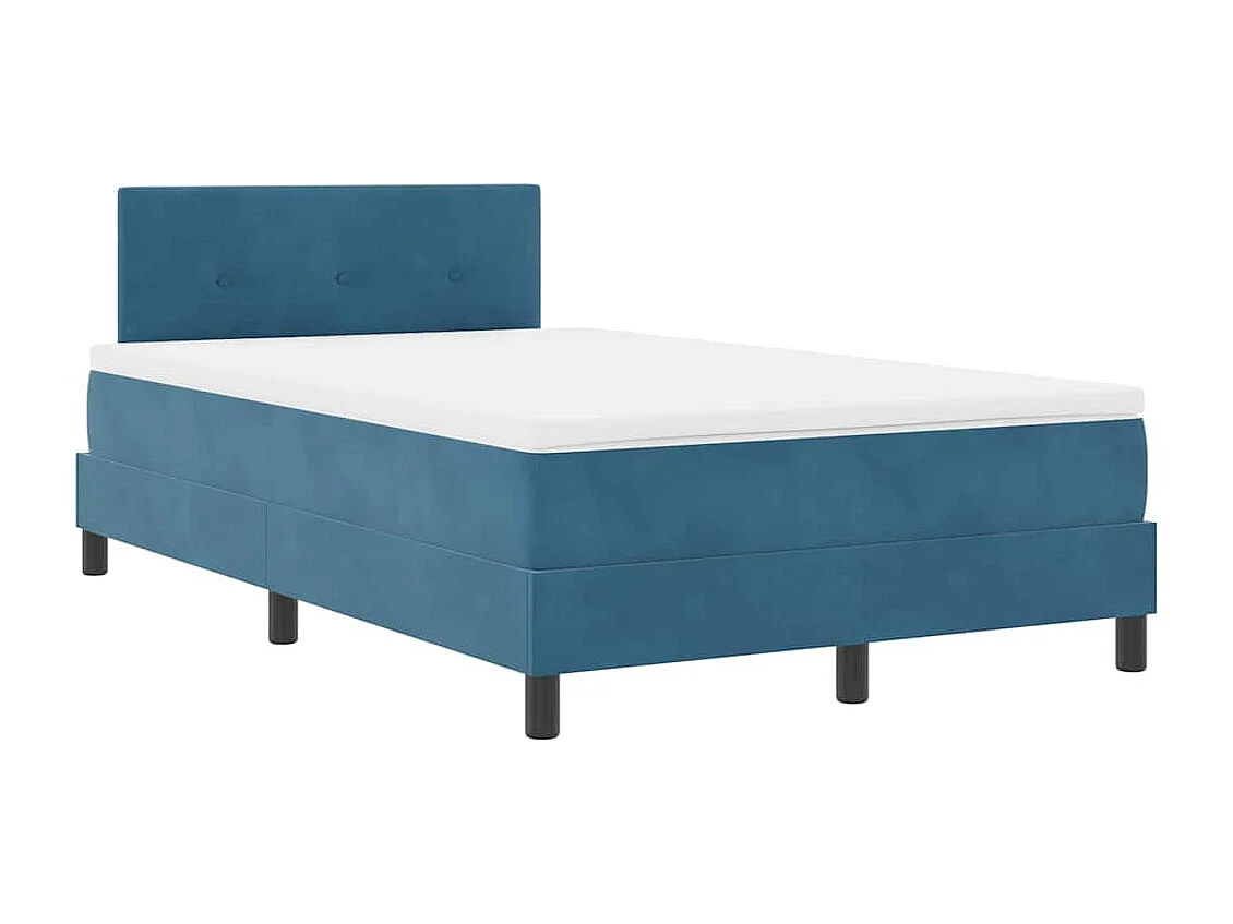 Boxspringbed met matras Donkerblauw 120 x 190 cm Fluweel