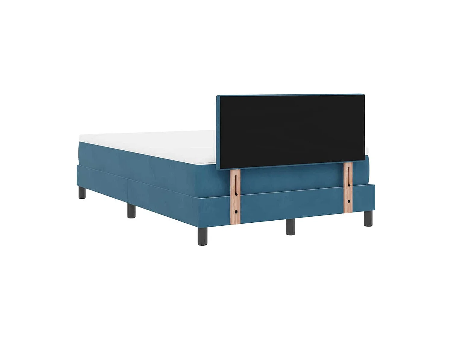 Boxspringbed met matras Donkerblauw 120 x 190 cm Fluweel