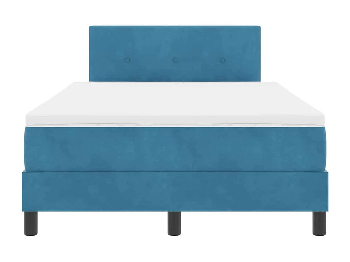 Boxspringbed met matras Donkerblauw 120 x 190 cm Fluweel