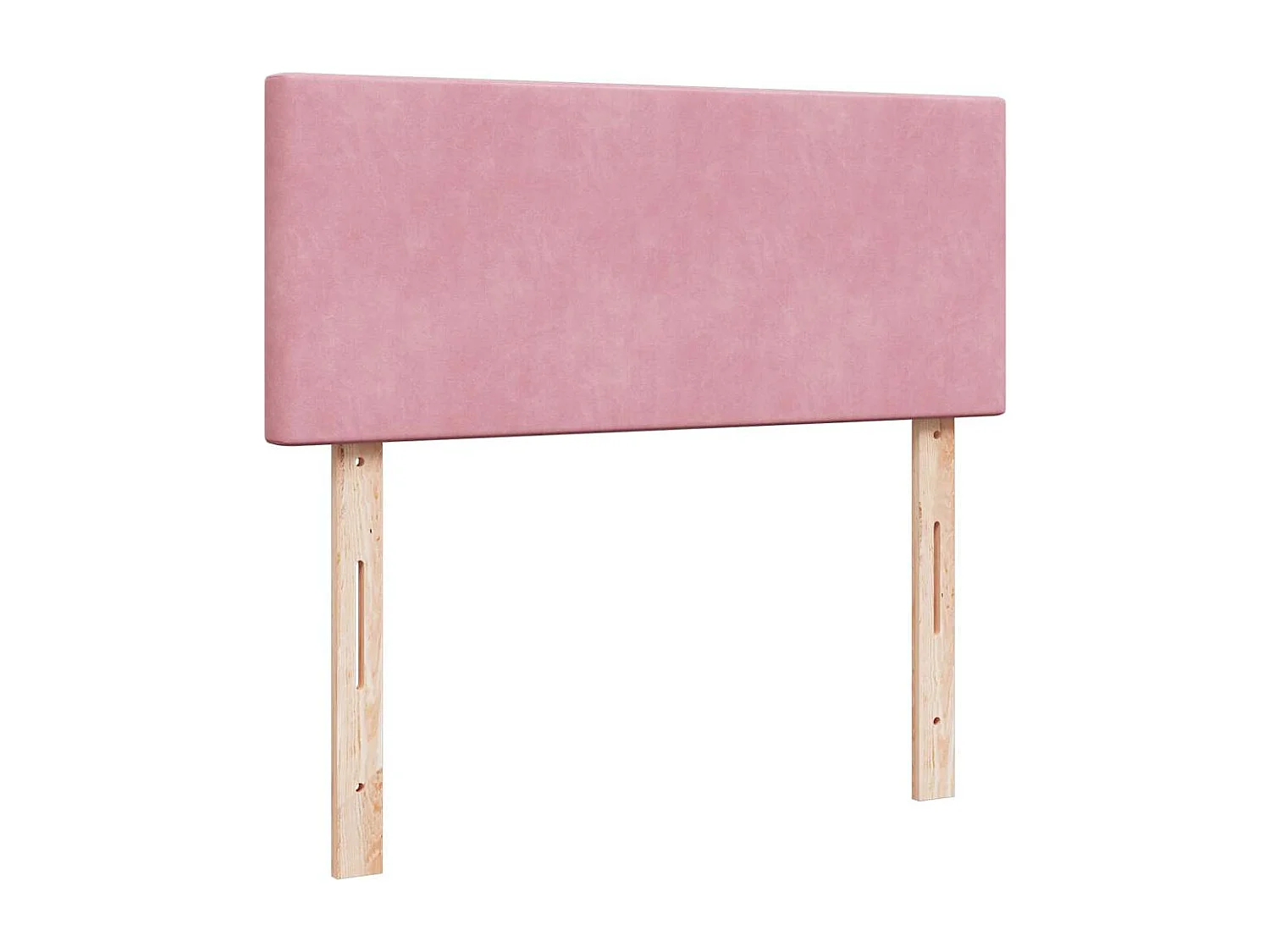 Cama box spring con colchón terciopelo rosa 120x190 cm