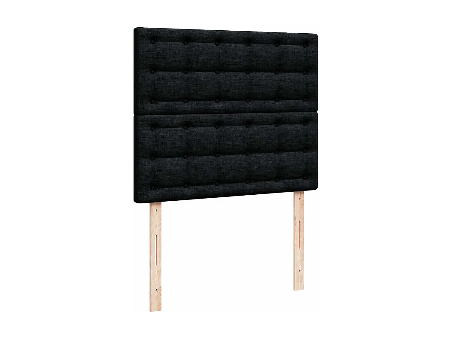 Ottoman-Bett mit Matratze Schwarz 120x200 cm Stoff