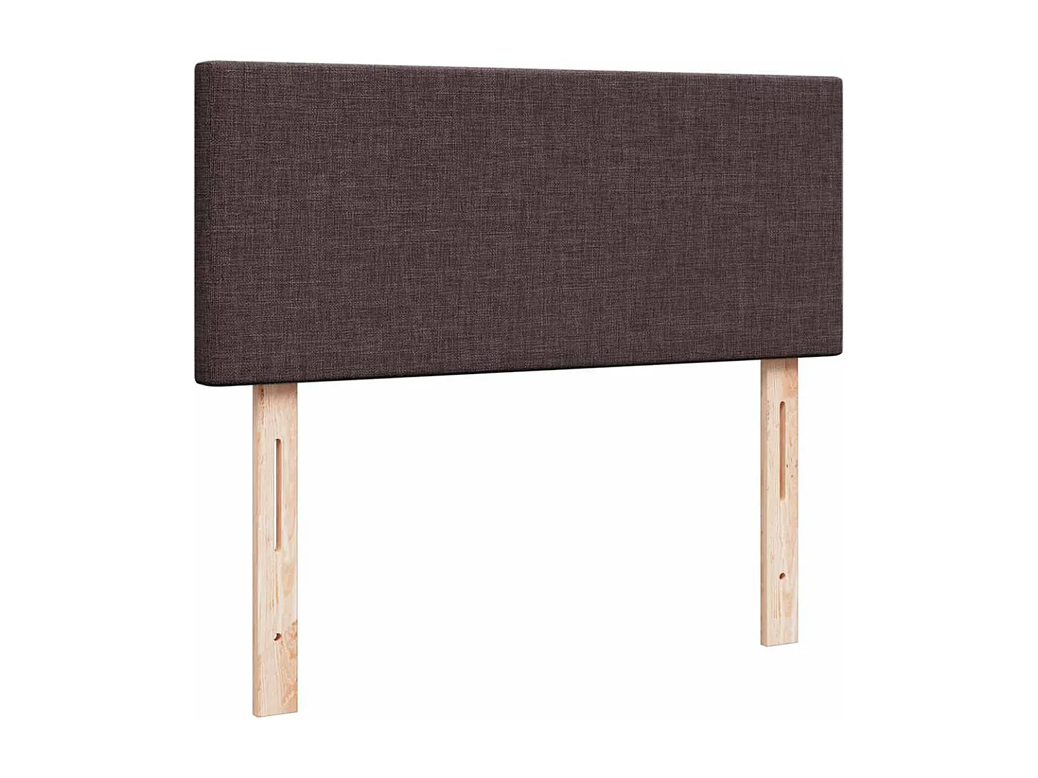 Cadre de lit ottoman avec matelas marron foncé 120x190 cm tissu