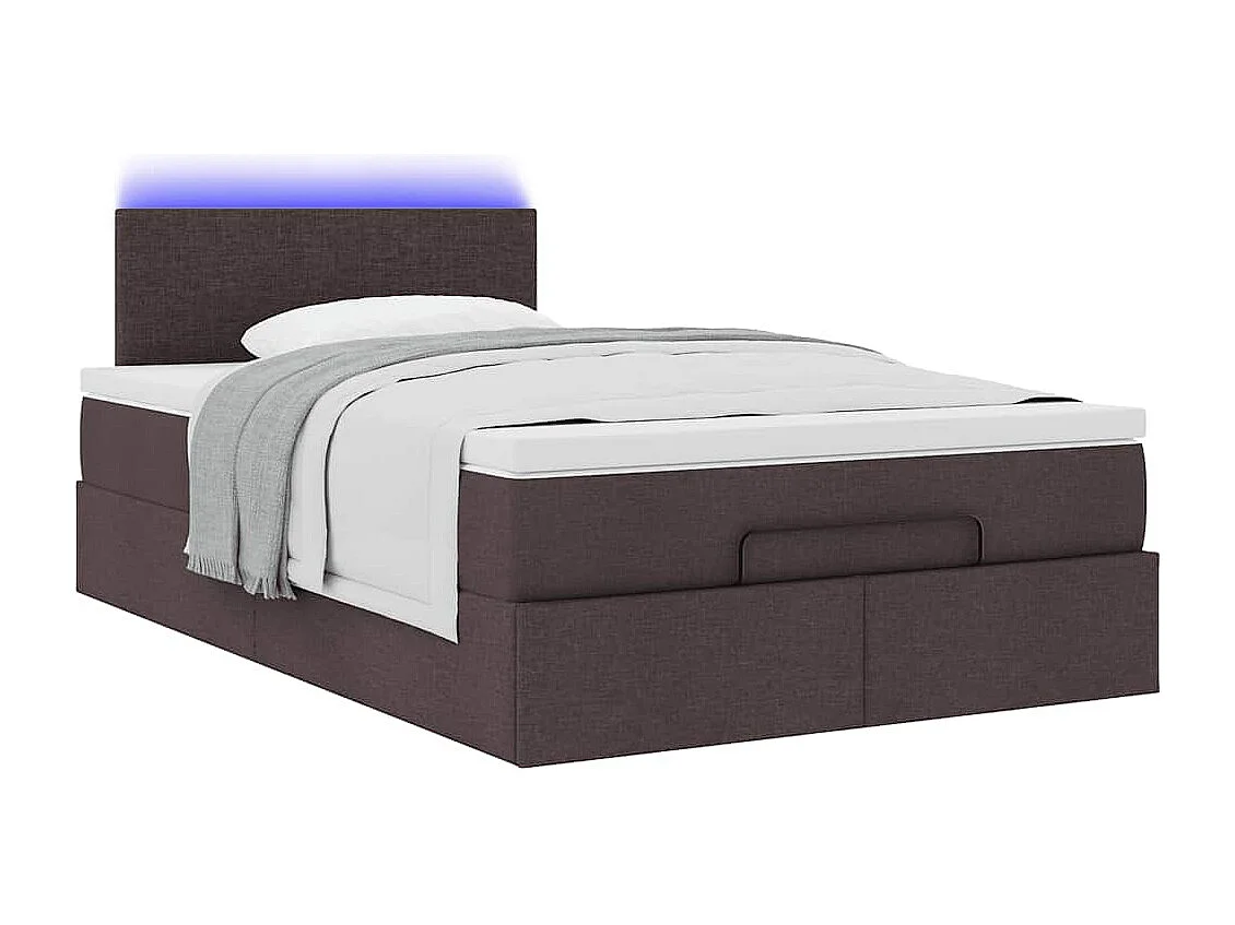 Struttura Letto Pouf con Materasso 80x200 cm in Tessuto
