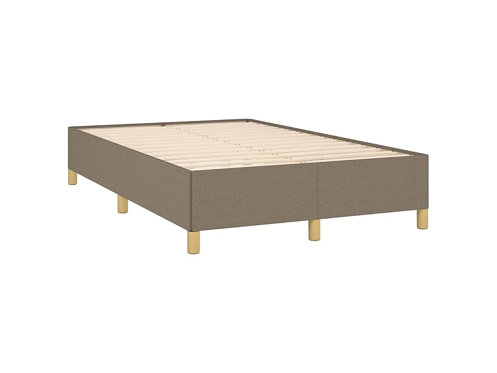 Giroletto a Molle con Materasso Tortora 120x190 cm in Tessuto