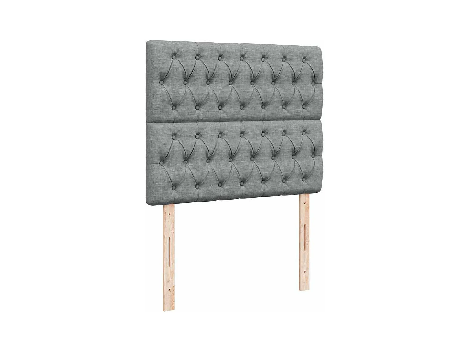 Boxspringbett mit Matratze Hellgrau 120x190 cm Stoff
