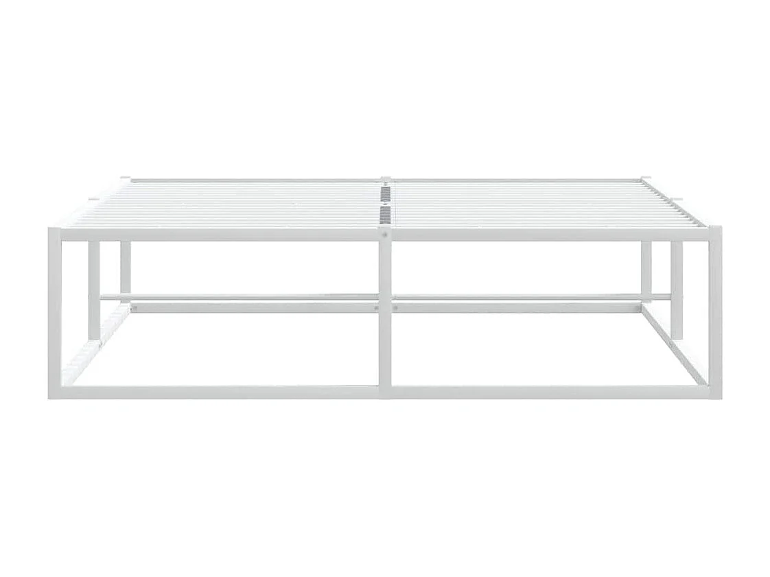 Bettgestell ohne Matratze Weiß 120x200 cm Metall