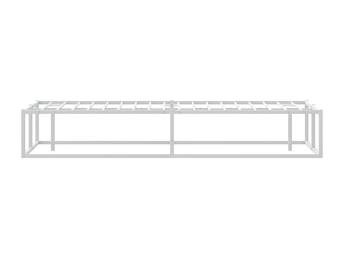 Bettgestell ohne Matratze Weiß 120x200 cm Metall