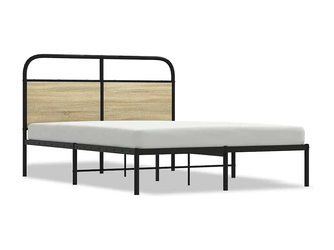 Cadre de lit sans matelas 120x200 cm chêne sonoma
