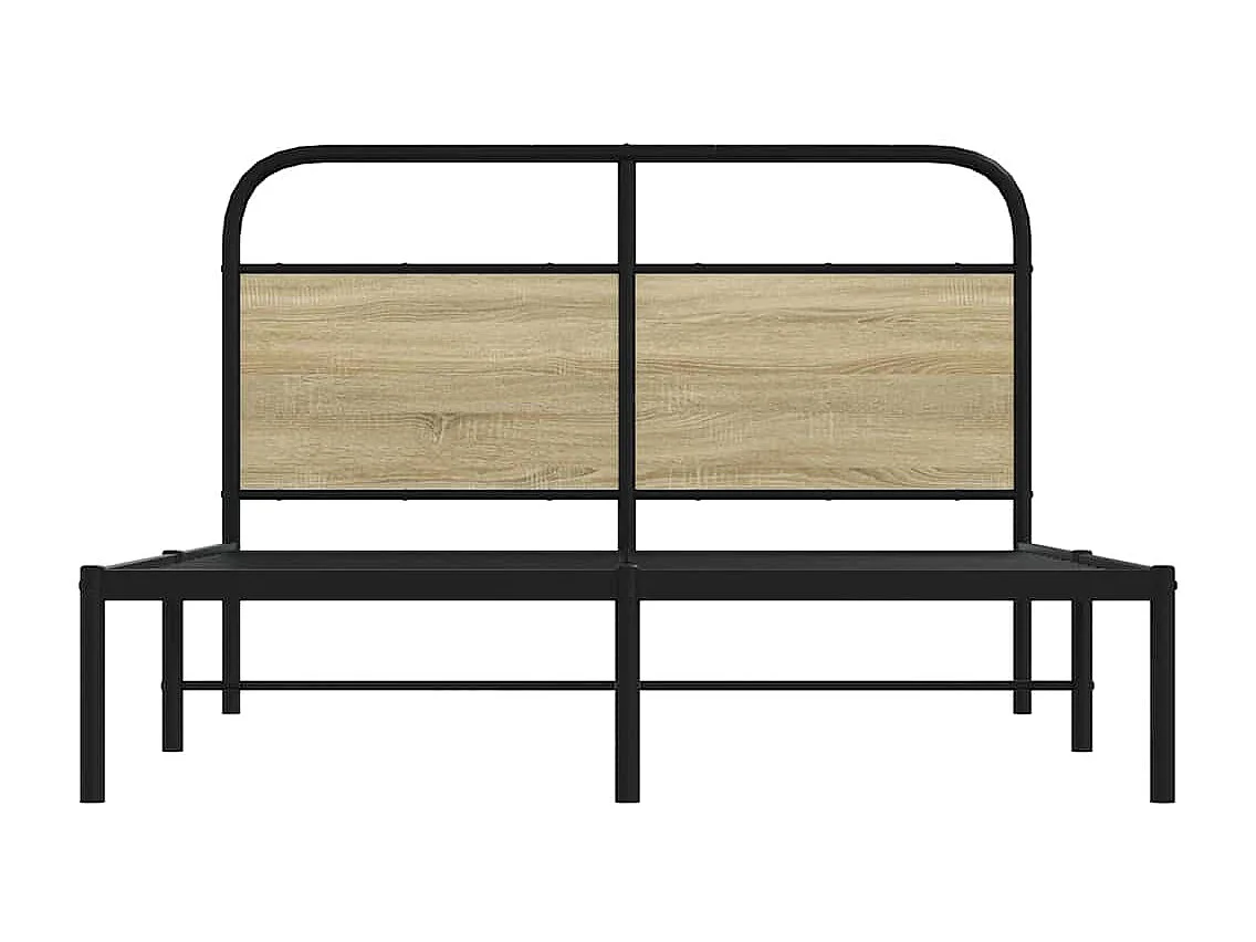 Cadre de lit sans matelas 120x200 cm chêne sonoma