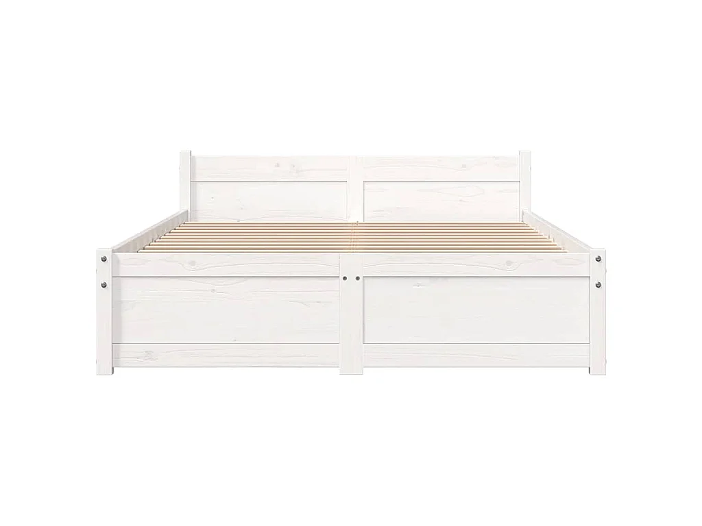 Giroletto Bianco in Legno Massello 120x190 cm Small Double