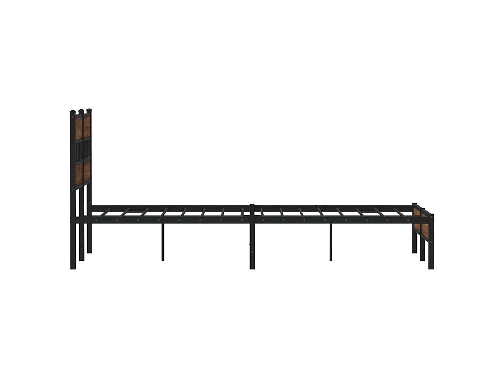 Bedframe zonder matras bewerkt hout bruin eikenkleur 120x190 cm