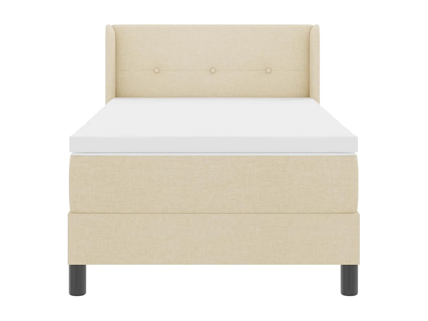 Boxspringbed met matras met matras Crème 100 x 200 cm