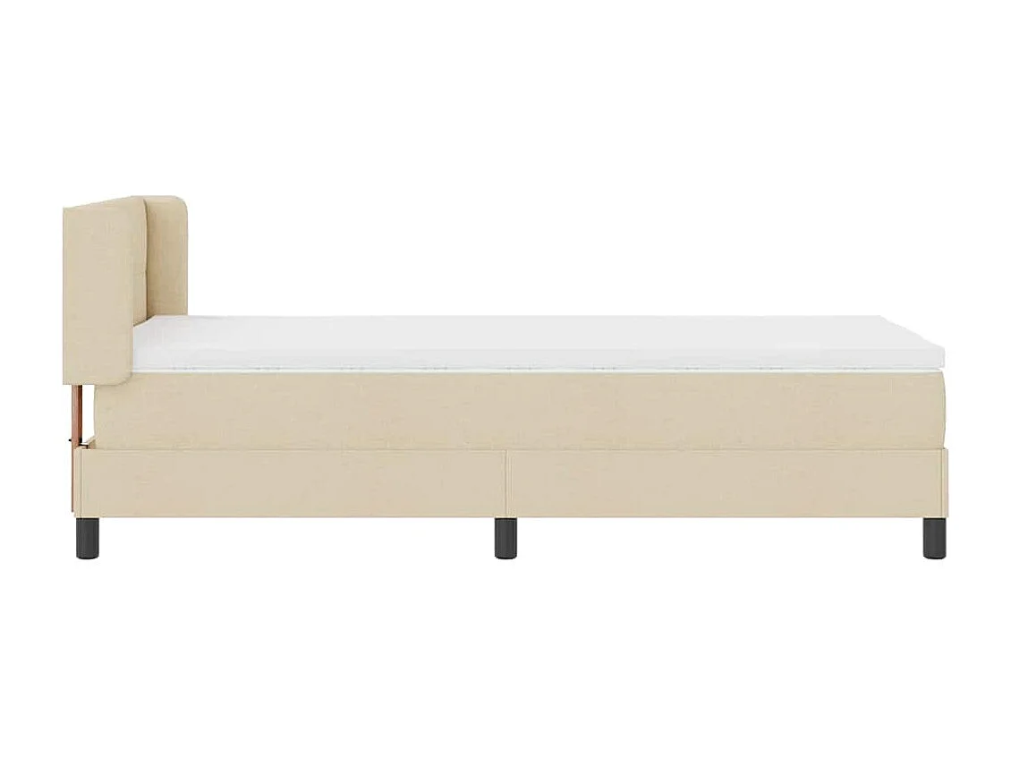 Boxspringbed met matras met matras Crème 100 x 200 cm