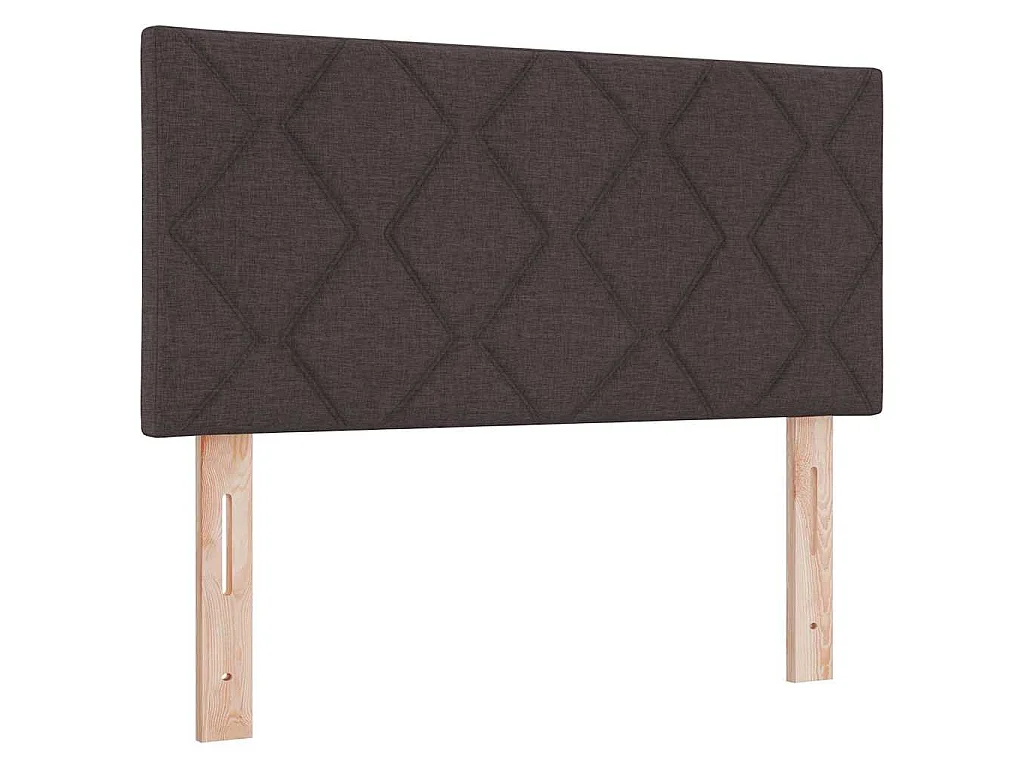 Boxspringbed met kussen Donkerbruin 120 x 200 cm Stof