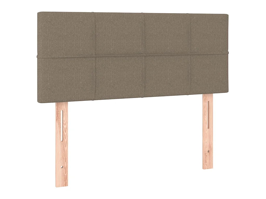 Boxspring met matras en LED stof taupe 120x190 cm