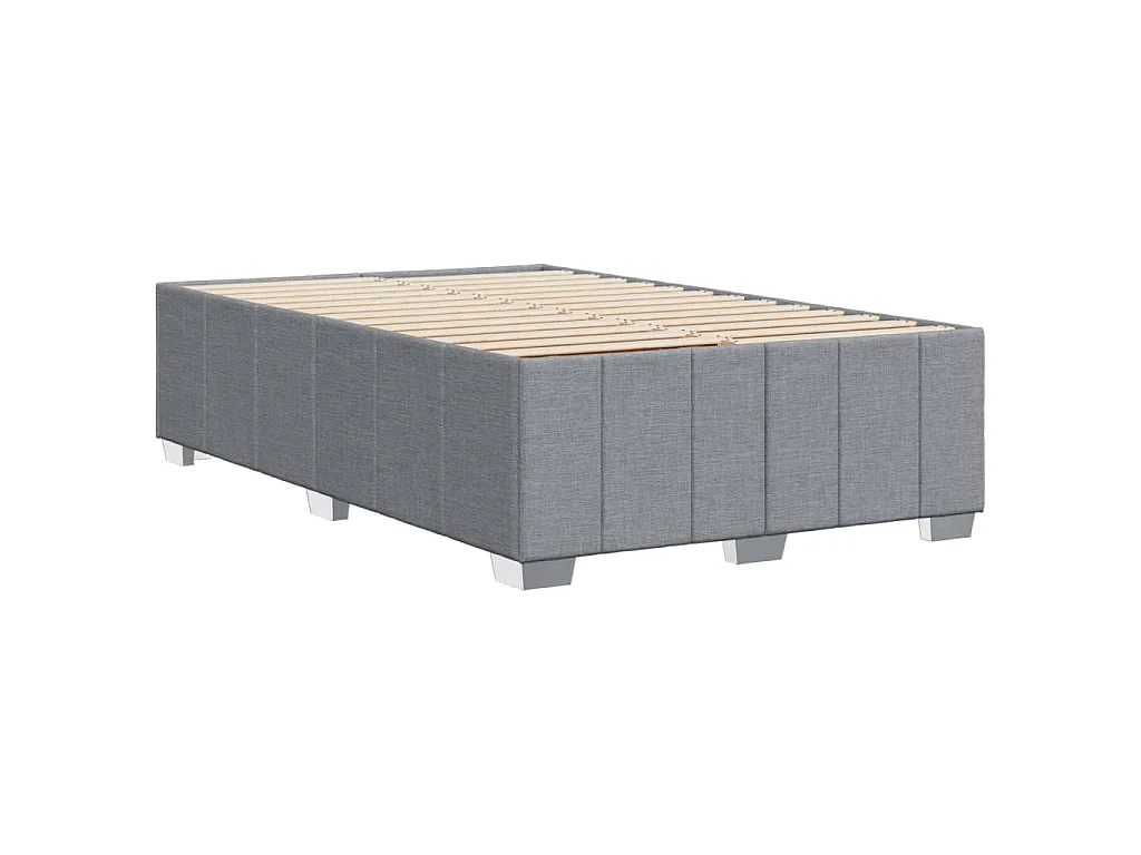 Bedframe zonder matras 120x190 cm stof lichtgrijs