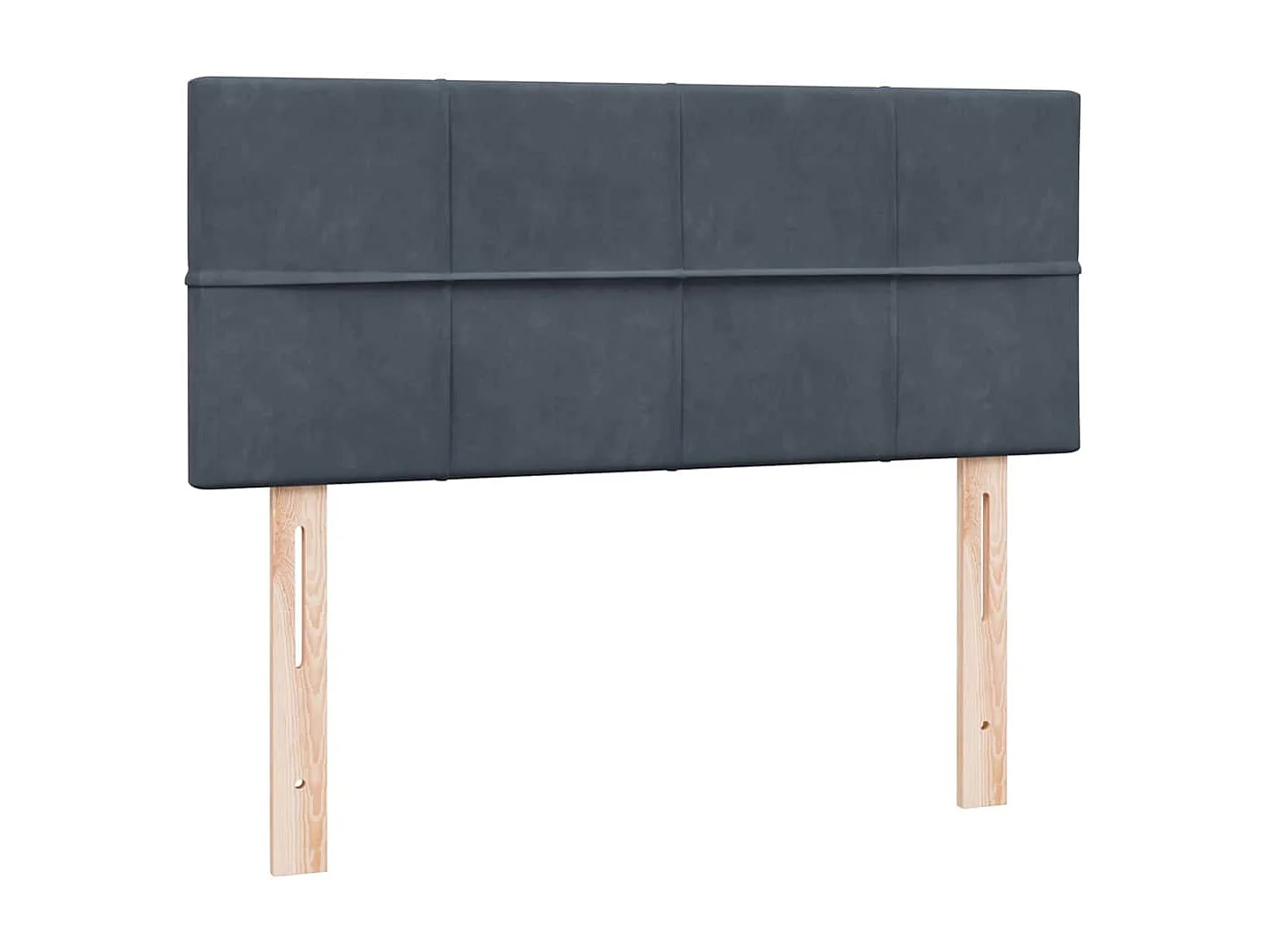 Boxspringbett mit Matratze & LED Dunkelgrau 120x210 cm Samt