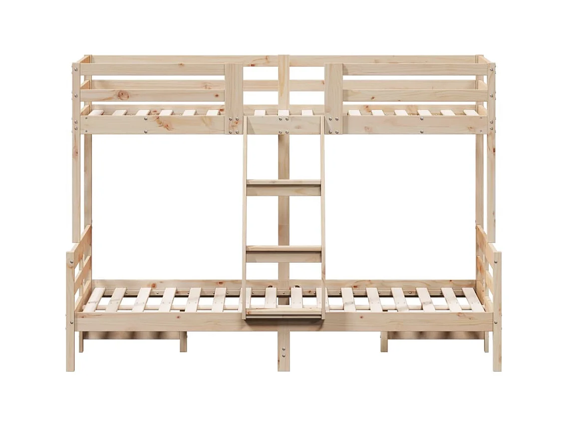 Lit superposé sans matelas 80x200/120x200 cm bois massif