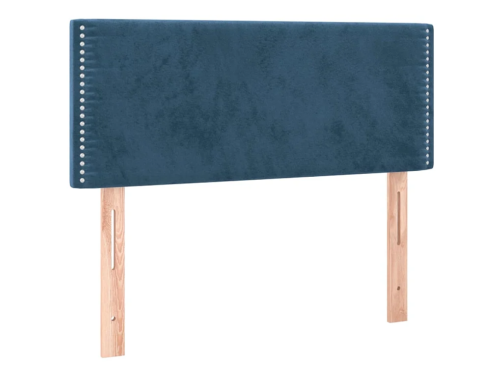 Giroletto a Molle con Materasso Blu Scuro 120x190 cm in Velluto